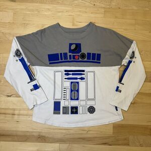 Disney Star Wars May The 4th Kids R2-D2 Droid Long Sleeve Spirit Jersey Sz XL
